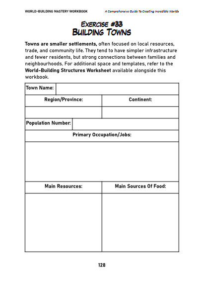 World Building Workbook Preview 7